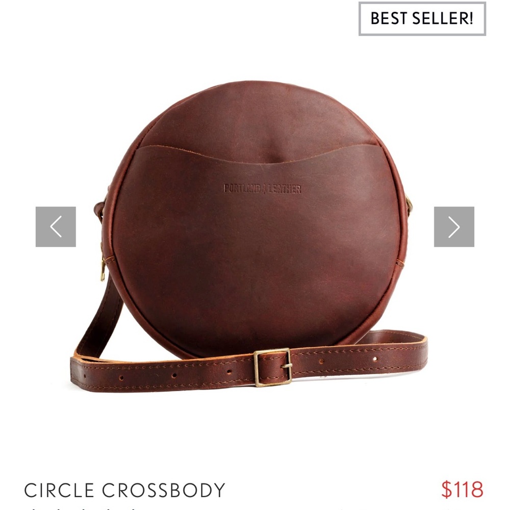 Portland Leather Circle Crossbody